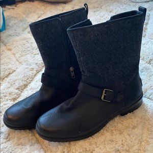 UGG rain boots with wool and sheepskin lining